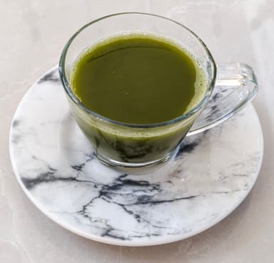 Té matcha en agua